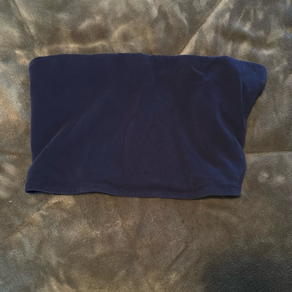 blue tube top